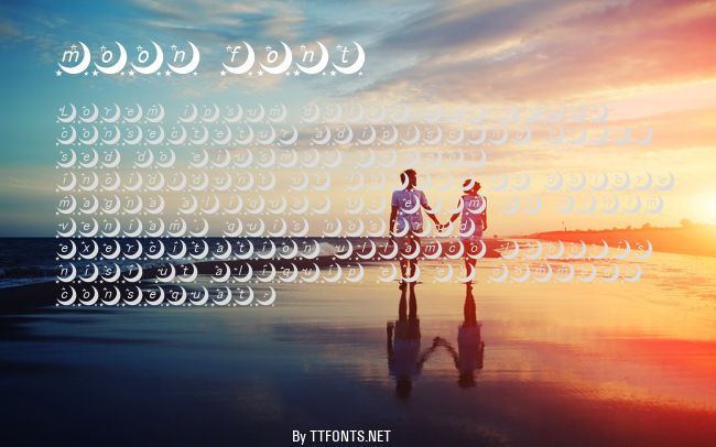 moon font example